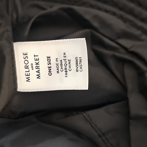 NWT Melrose & Market Plaid Eyelash Bucket Hat Black Combo One Size - Picture 7 of 10